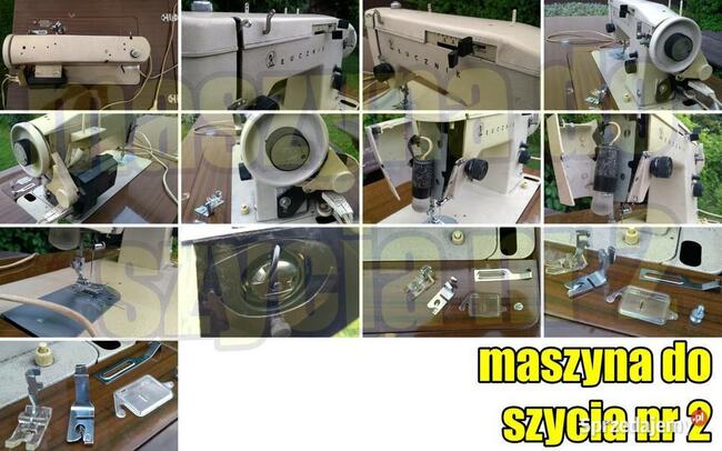 maszyny do szycia ŁUCZNIK z lat 70/80 z szafką stolikiem PRL