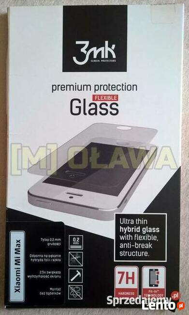 xiaomi mi max folia szkło hybrydowe 3mk do telefonu nowe