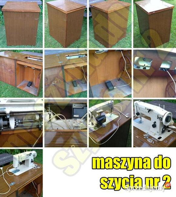 maszyny do szycia ŁUCZNIK z lat 70/80 z szafką stolikiem PRL