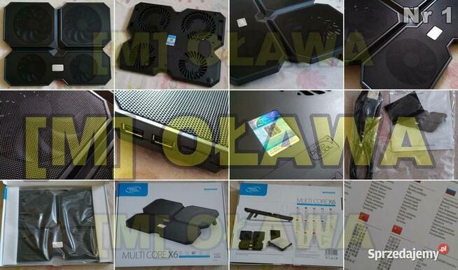 podstawka chłodząca DEEPCOOL MULTI CORE X6 pod laptopa USB