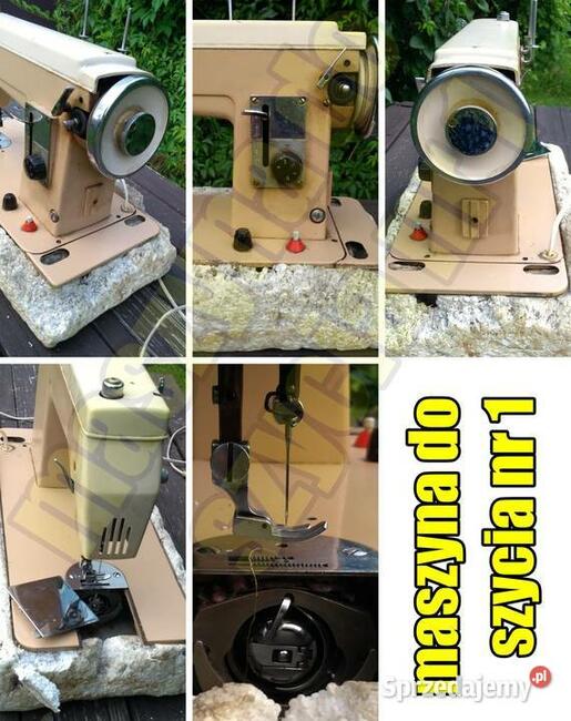 maszyny do szycia ŁUCZNIK z lat 70/80 z szafką stolikiem PRL