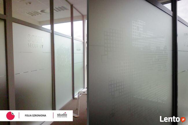 Oklejanie witryn, okien, folią szronioną, mleczną, przeciwsł
