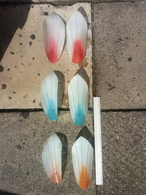 Stary, antyk klosz, PRL, liść, 6 szt za 120 zł.