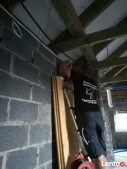 Montaż ustawienie anten satelitarnych naziemnch