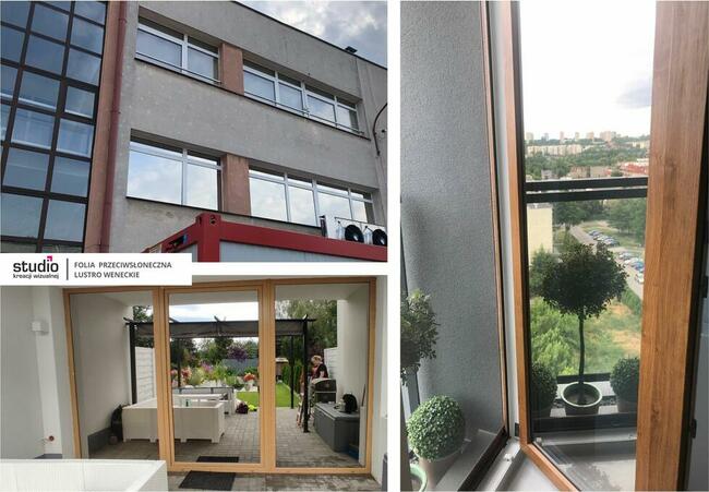 Oklejanie witryn, okien, folią szronioną, mleczną, przeciwsł