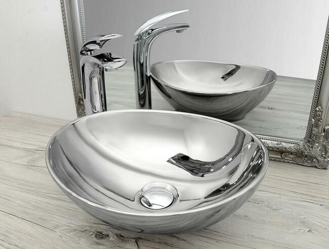 UMYWALKA NABLATOWA 40x34 Srebrna Silver