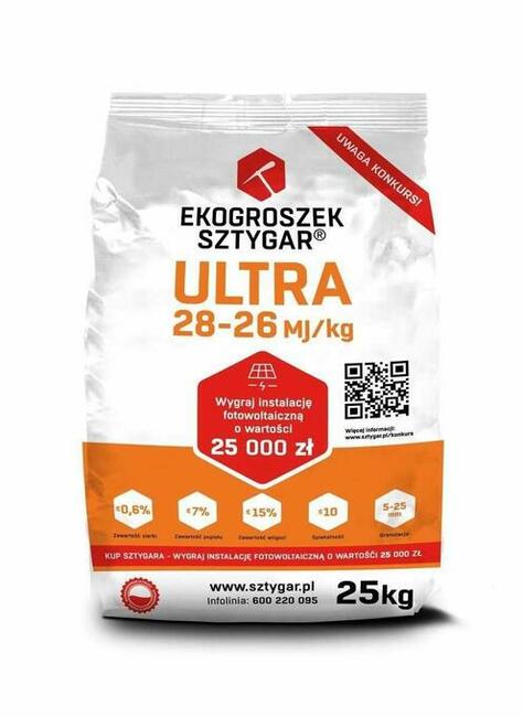 Skład Opału -Ekogroszek Sztygar Ultra 28MJ/kg worki 25kg /