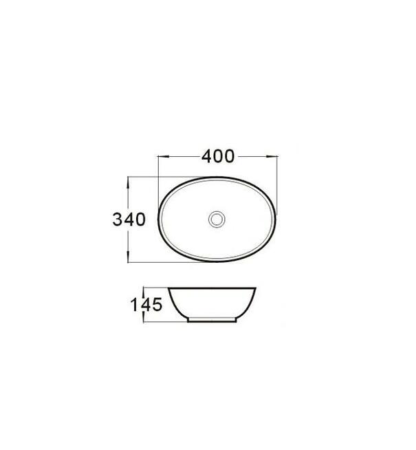 UMYWALKA NABLATOWA 40x34 Srebrna Silver