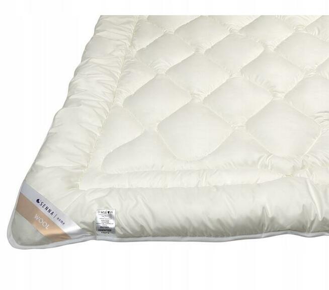 Kołdra Wełniana 155x200 Merino Wool Ekri 100% Naturalna.