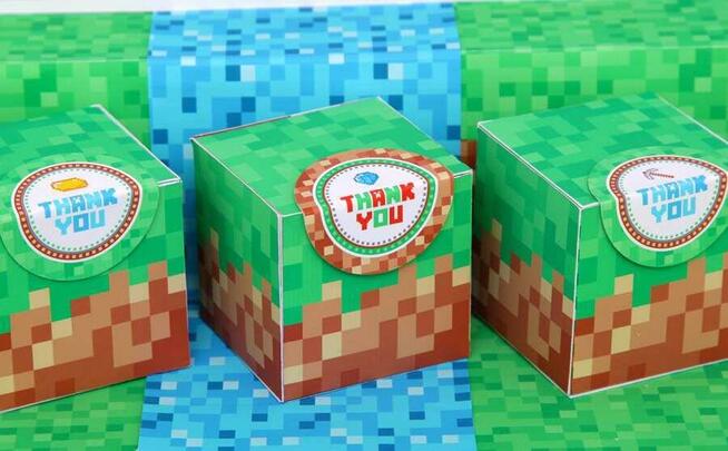 MINECRAFT GRA GRY szablony urodziny słodki stół przyjęcie