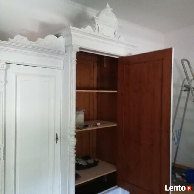 dworsko palacowa szafa biala antyk