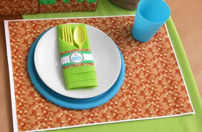 MINECRAFT GRA GRY szablony urodziny słodki stół przyjęcie