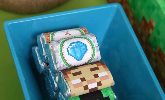 MINECRAFT GRA GRY szablony urodziny słodki stół przyjęcie