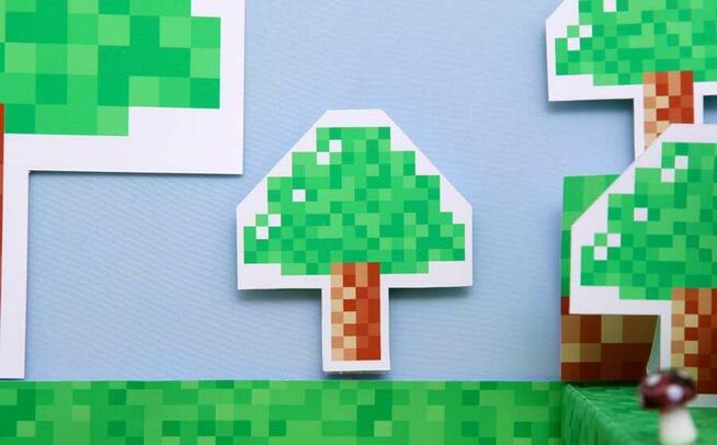 MINECRAFT GRA GRY szablony urodziny słodki stół przyjęcie