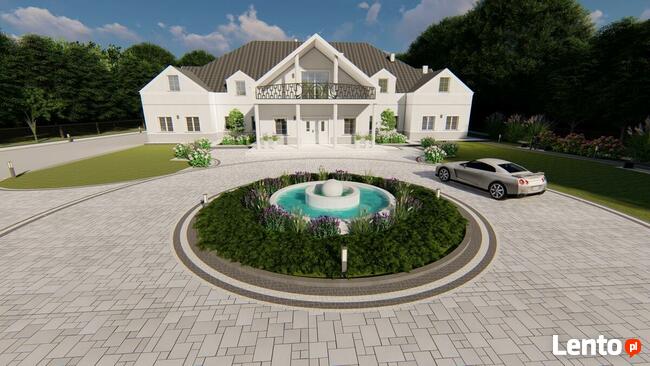 PROJEKT KOSTKI BRUKOWEJ, ELEWACJI, WIZUALIZACJE 3D