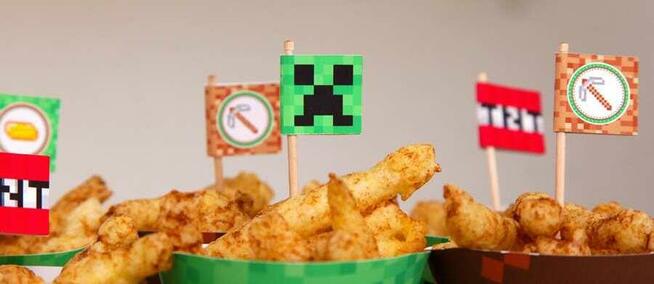 MINECRAFT GRA GRY szablony urodziny słodki stół przyjęcie