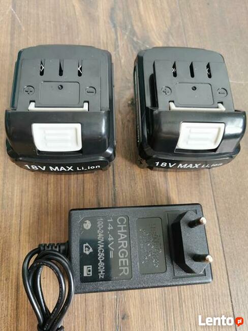 Nowe wkrętarko - wiertarki onex 1542 2x bateria 2Ah 18v