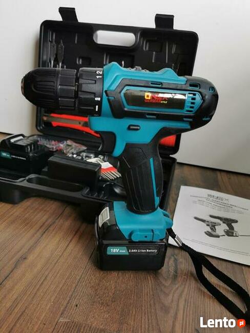 Nowe wiertarko wkrętarki onex 1543 2xbateria 2Ah 18v