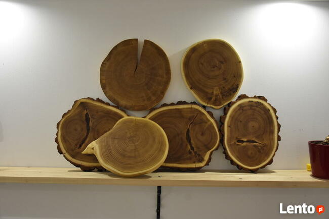Plaster drewna, taca ozdobna (akacja, dąb),deska do potraw