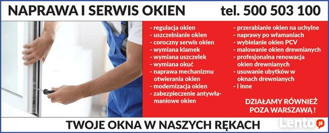 Uszczelnianie okien, serwis, naprawa, regulacja, PCV, drewno