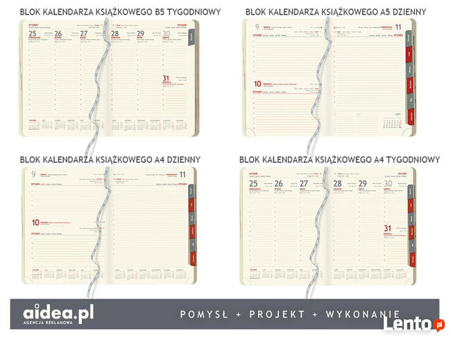kalendarze ksiażkowe na 2027, notesy, planery, podkładki,...