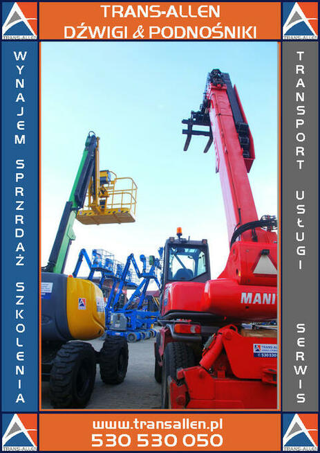 Ładowarka Manitou Wynajem usługi Krosno, Gorlice, Tarnów