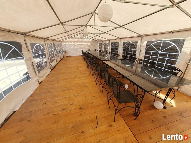 Namiot gastronomiczny na impreze - wynajem komunia chrzciny