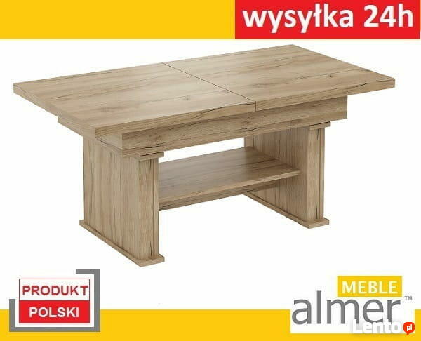 Ławostół Ława L05 DĄB WOTAN rozkładany 120+40x70 w.60+15
