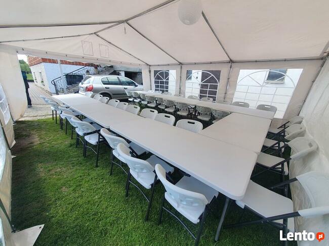 Namiot gastronomiczny na impreze - wynajem komunia chrzciny