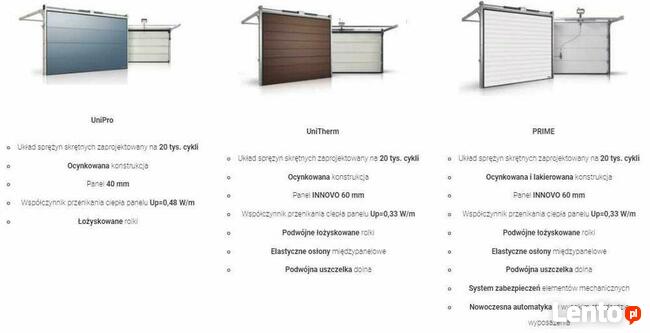 Bramy Garażowe Segmentowe, Roletowe, Uchylne i Rozwierne Wiś
