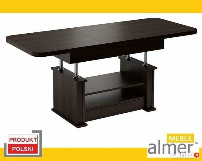 Ławostół Ława Stół L15 Szuflada Półka rozkładana Wenge