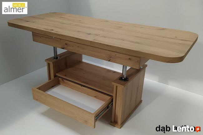 Ławostół Ława Stół L15 szuflada rozkładany Dąb Craft Złoty