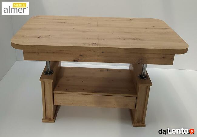 Ławostół Ława Stół L15 szuflada rozkładany Dąb Craft Złoty