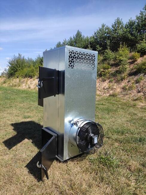 Nagrzewnica powietrza olej drzewo ,piec nadmuchowy koza 30kw