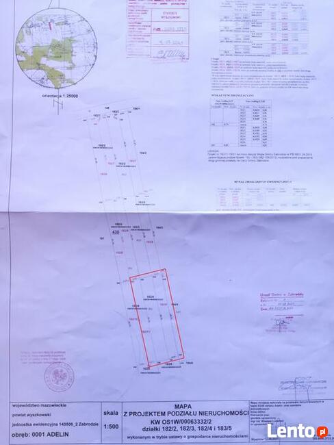 Działki budowlane w miejscowości Adelin, gm. Zabrodzie