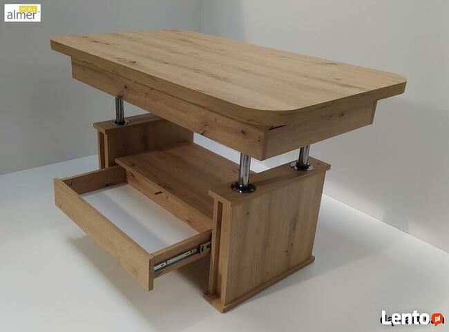 Ławostół Ława Stół L15 szuflada rozkładany Dąb Craft Złoty