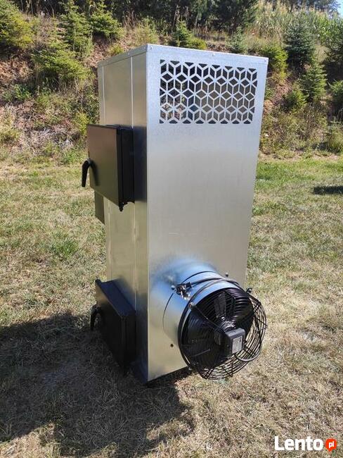 Nagrzewnica powietrza olej drzewo ,piec nadmuchowy koza 30kw