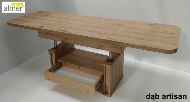 Ławostół Ława Stół L15 szuflada rozkładany Dąb Craft Złoty