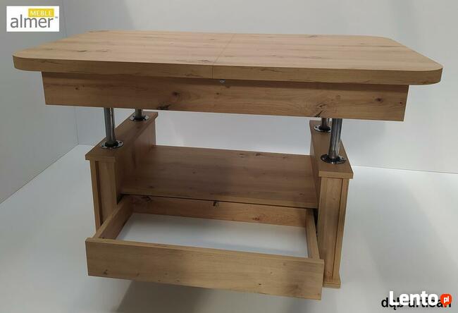 Ławostół Ława Stół L15 szuflada rozkładany Dąb Craft Złoty