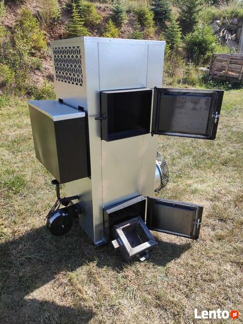 Nagrzewnica powietrza olej drzewo ,piec nadmuchowy koza 30kw
