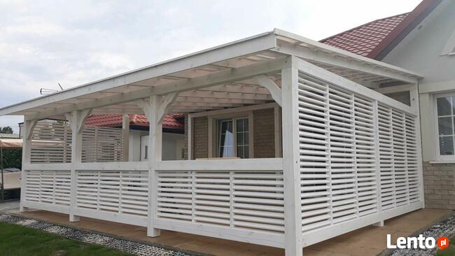 TARAS pergola zabudowa tarasu altana zadaszenie PRODUCENT