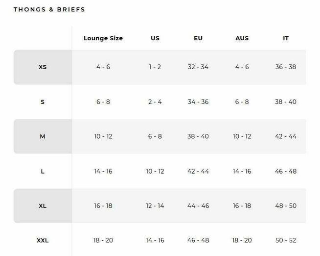 Lounge - Balcony Thong – White – M