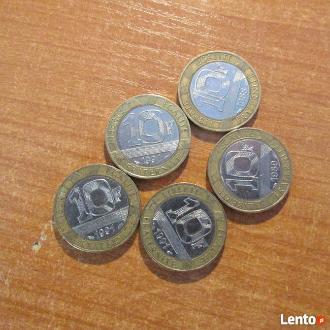 Monety 10 F (frank francuski)