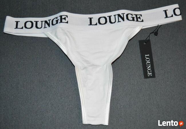 Lounge - Bamboo Triangle Thong - All White – S