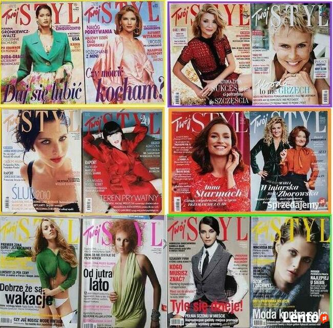 czasopismo twój styl miesięcznik gazeta kolorowa o modzie gw