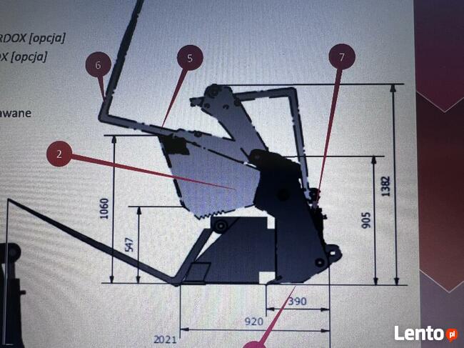 Łyżka 6 w 1 szufla budowlana widły hardox JCB manitou cat