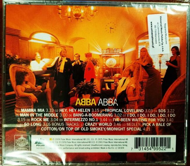 Sprzedam Rewelacyjny Album CD Abba The Visitors CD
