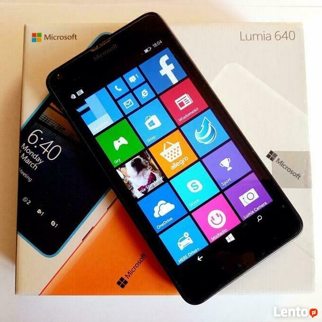 Smartfon NOKIA LUMIA 640 LTE 5 8GB Komplet sklepowy