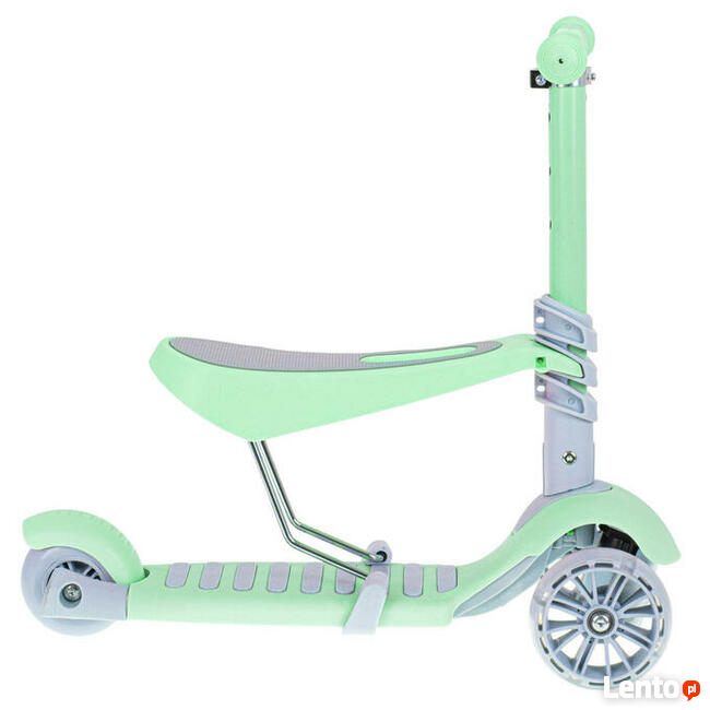 Hulajnoga trójkołowa balansowa z siedziskiem- świecące koła