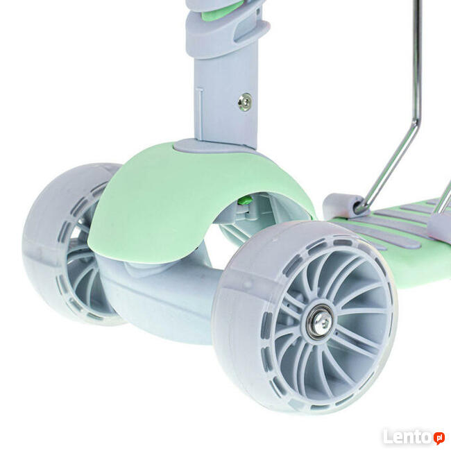 Hulajnoga trójkołowa balansowa z siedziskiem- świecące koła